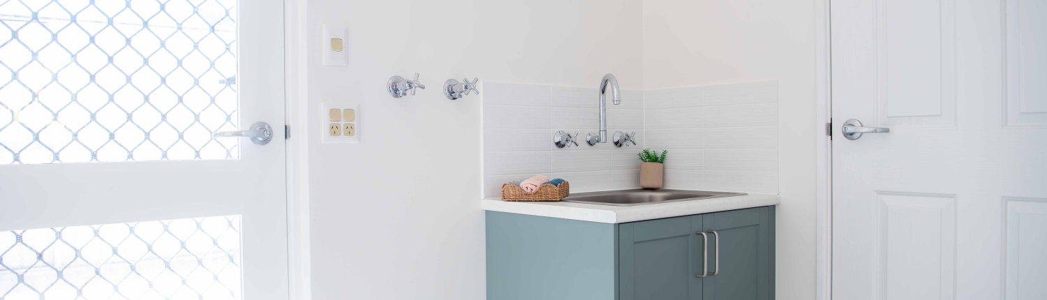 laundry room in a capecare unti