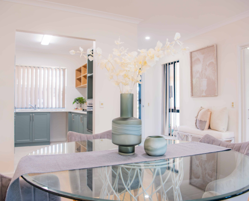 interior of a retirement unit with upmarket furnishings