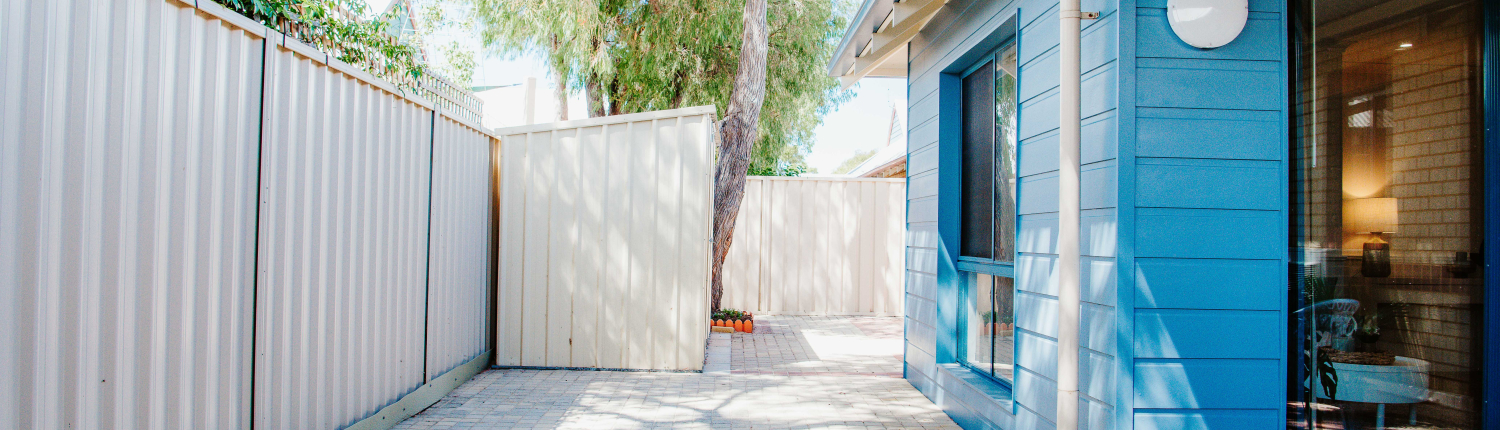 Ray Village courtyard